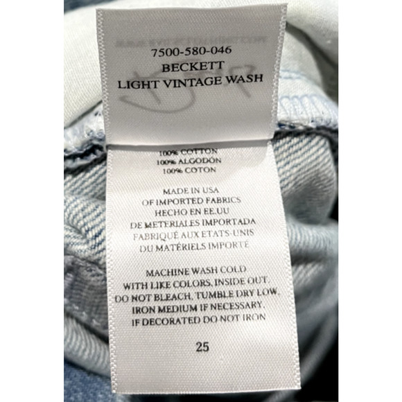 Rails Light Blue Vintage Wash Beckett Distressed Women's Jeans Size 25 - Picture 3 of 5